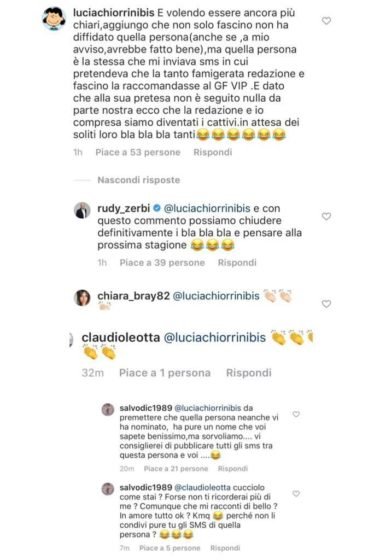 Instagram - Chiorrini - Leotta - Zerbi - Di Carlo