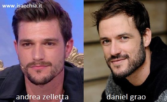 Somiglianza tra Andrea Zelletta e Daniel Grao