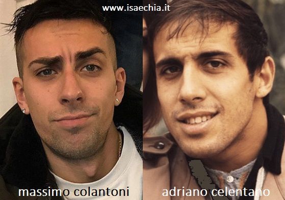 Somiglianza tra Massimo Colantoni e Adriano Celentano