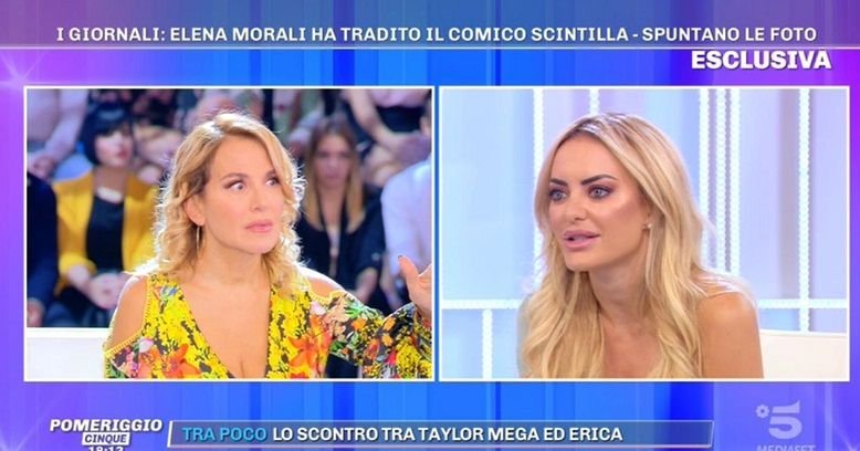‘Pomeriggio 5’, Elena Morali fa chiarezza sui presunti tradimenti nei confronti del fidanzato Scintilla: “Meno di un anno fa ho avuto una frequentazione con un’altra persona, ma…” (Video)