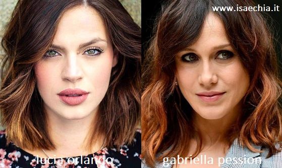Somiglianza tra Lucia Orlando e Gabriella Pession