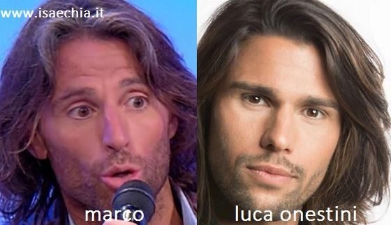 Somiglianza tra Marco e Luca Onestini