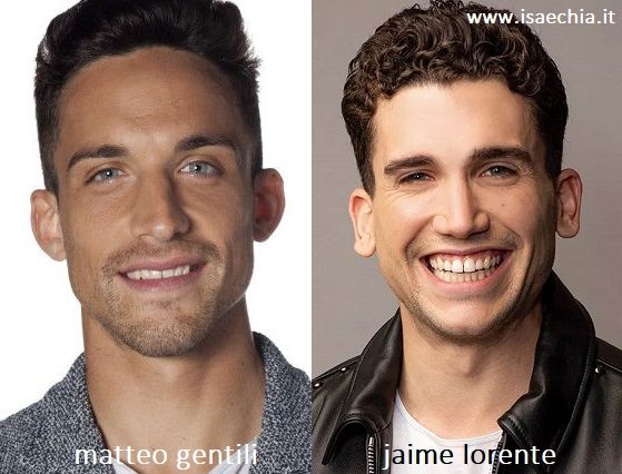 Somiglianza tra Matteo Gentili e Jaime Lorente