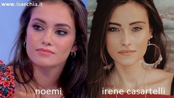 Somiglianza tra Noemi e Irene Casartelli