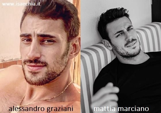 Somiglianza tra Alessandro Graziani e Mattia Marciano