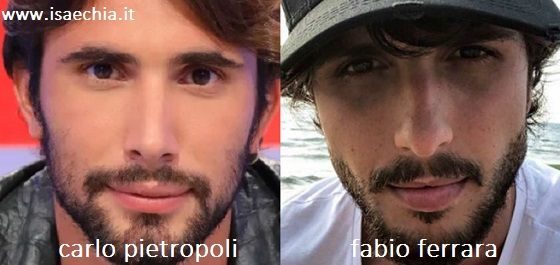 Somiglianza tra Carlo Pietropoli e Fabio Ferrara