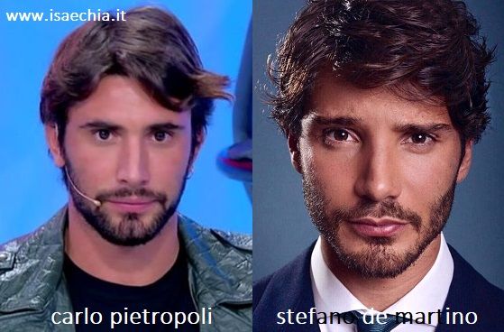 Somiglianza tra Carlo Pietropoli e Stefano De Martino