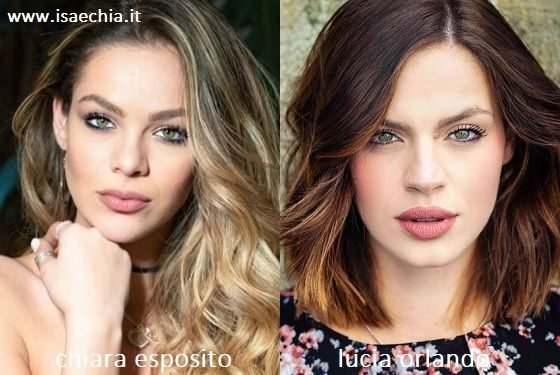 Somiglianza tra Chiara Esposito e Lucia Orlando