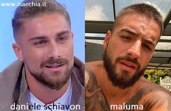 Somiglianza tra Daniele Schiavon e Maluma
