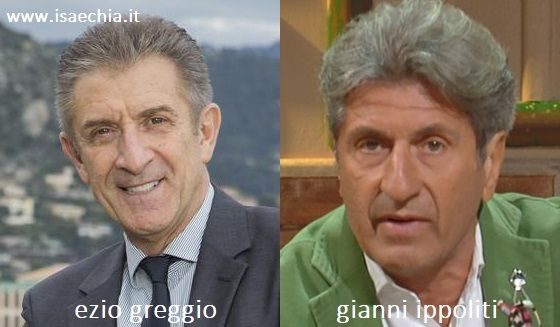 Somiglianza tra Ezio Greggio e Gianni Ippoliti