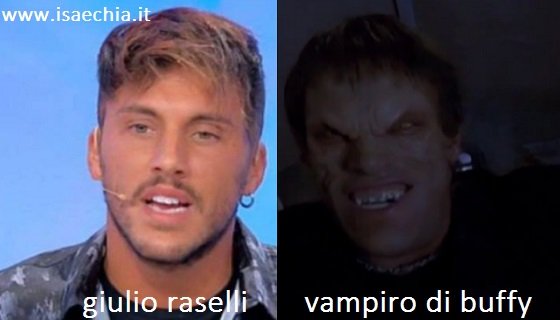 Somiglianza tra Giulio Raselli e il vampiro di Buffy