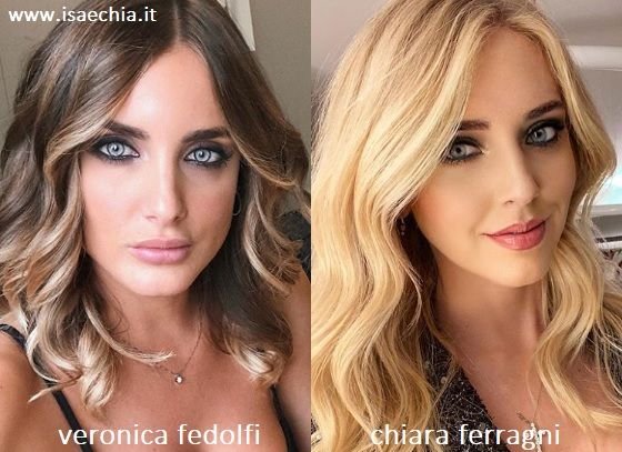 Somiglianza tra Veronica Fedolfi e Chiara Ferragni