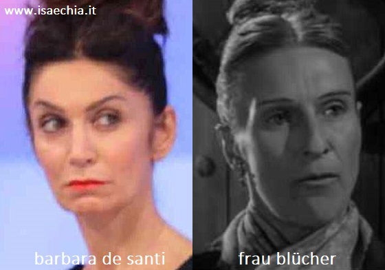 Somiglianza tra Barbara De Santi e Frau Blücher di 'Frankenstein Junior'