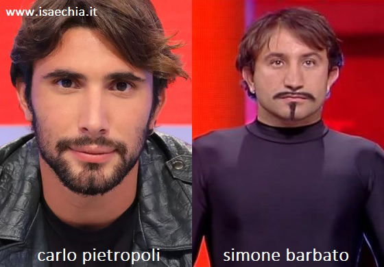 Somiglianza tra Carlo Pietropoli e il mimo di 'Avanti un Altro'