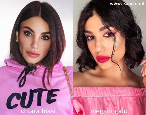 Somiglianza tra Chiara Biasi e Megghi Galo