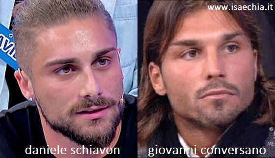 Somiglianza tra Daniele Schiavon e Giovanni Conversano