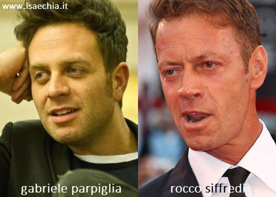 Somiglianza tra Gabriele Parpiglia e Rocco Siffredi