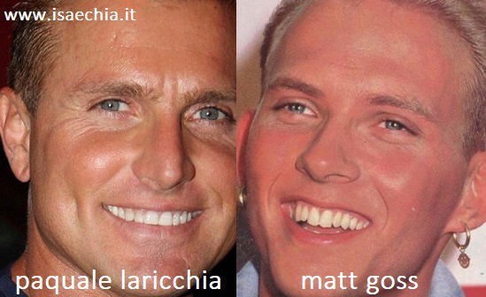 Somiglianza tra Pasquale Laricchia e Matt Goss