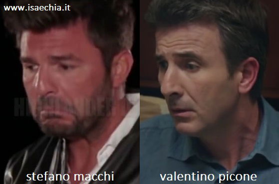 Somiglianza tra Stefano Macchi e Valentino Picone