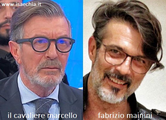 Somiglianza tra il cavaliere Marcello e Fabrizio Mainini
