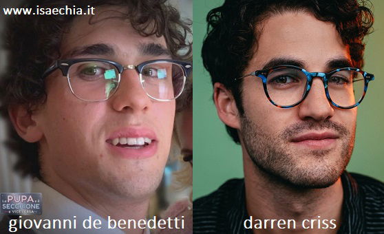 Somiglianza tra il secchione Giovanni Tobia De Benedetti e Darren Criss