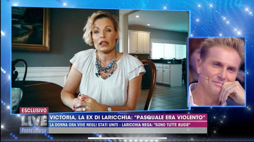 ‘Live – Non è la D’Urso’, Pasquale Laricchia si difende dalle accuse della ex Victoria Pennington: “Io violento? Ma se lei voleva tornare con me!”. Ma Lory Del Santo fa delle rivelazioni che sembrano smentirlo preview