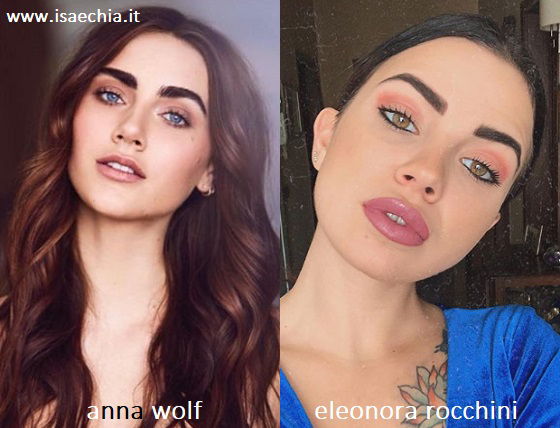 Somiglianza tra Anna Wolf e Eleonora Rocchini