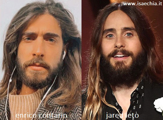 Somiglianza tra Enrico Contarin e Jared Leto