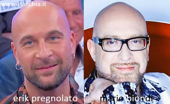 Somiglianza tra Erik Pregnolato e Mario Biondi