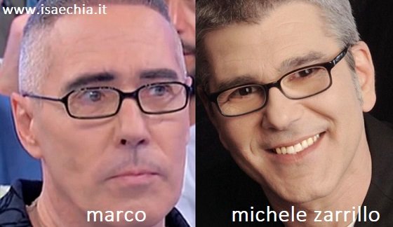 Somiglianza tra Marco e Michele Zarrillo