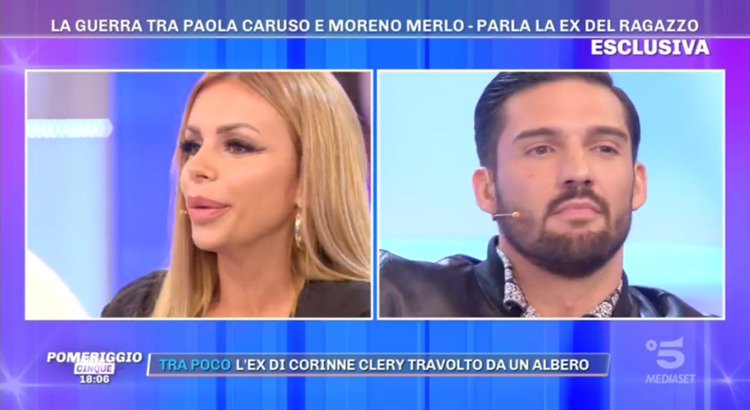 ‘Pomeriggio 5’, faccia a faccia in studio tra Veronica Graf e Moreno Merlo sul presunto tradimento ai danni di Paola Caruso! (Video)