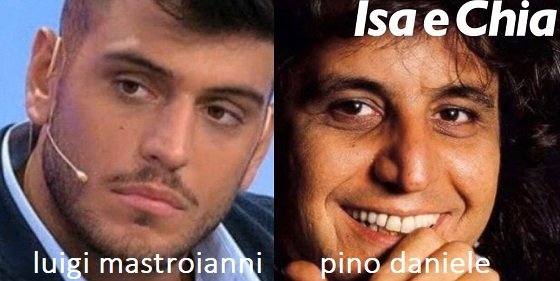 Somiglianza tra Luigi Mastroianni e Pino Daniele