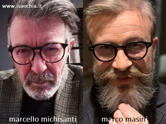 Somiglianza tra Marcello Michisanti e Marco Masini
