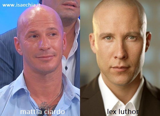 Somiglianza tra Mattia Ciardo e Lex Luthor di 'Smallville'