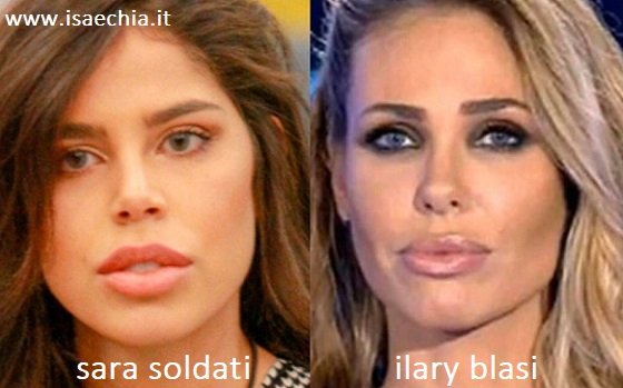 Somiglianza tra Sara Soldati e Ilary Blasi