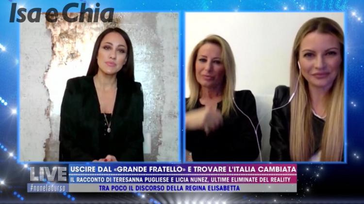 ‘Live – Non è la D’Urso’, Licia Nunez e Teresanna Pugliese raccontano lo scioccante impatto con la situazione ‘Coronavirus’ una volta uscite dalla Casa (Video) preview