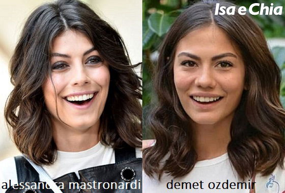 Somiglianza tra Alessandra Mastronardi e Demet Özdemir
