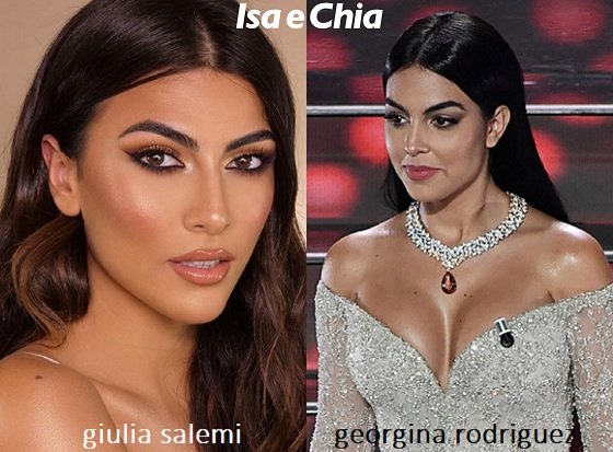 Somiglianza tra Giulia Salemi e Georgina Rodriguez