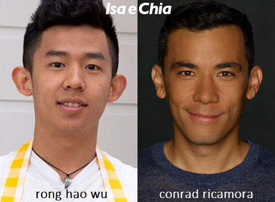 Somiglianza tra Rong Hao Wu di 'Bake Off Italia' e Conrad Ricamora