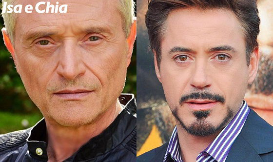 Somiglianza tra Amedeo Minghi e Robert Downey Jr
