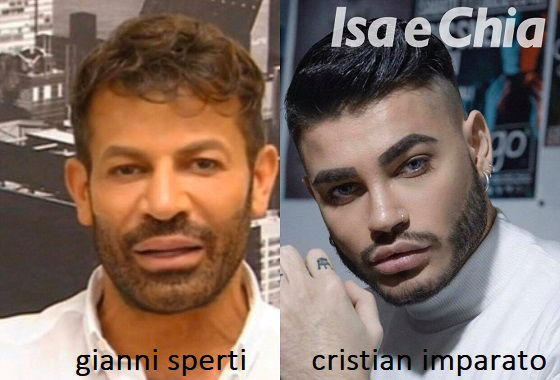 Somiglianza tra Gianni Sperti e Cristian Imparato