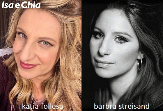 Somiglianza tra Katia Follesa e Barbra Streisand