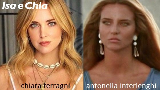 Somiglianza tra Chiara Ferragni e Antonella Interlenghi