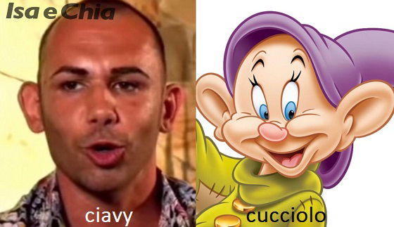 Somiglianza tra Ciavy e Cucciolo