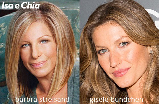 Somiglianza tra Gisele Bündchen e Barbra Streisand