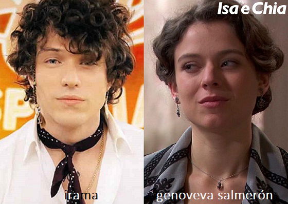 Somiglianza tra Irama e Genoveva Salmerón di 'Una Vita'