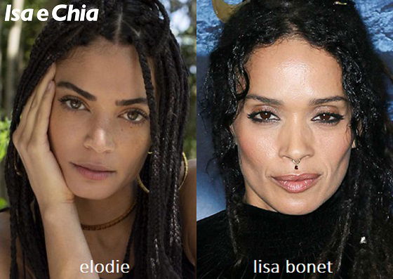 Somiglianza tra Elodie e Lisa Bonet