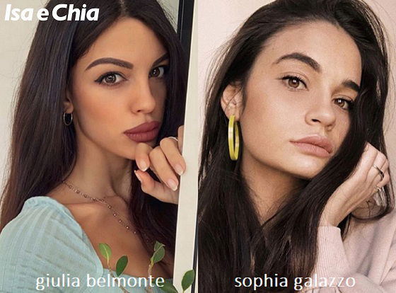 Somiglianza tra Giulia Belmonte e Sophia Galazzo