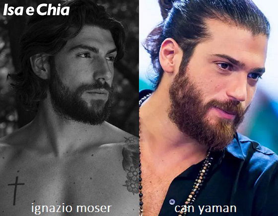 Somiglianza tra Ignazio Moser e Can Yaman