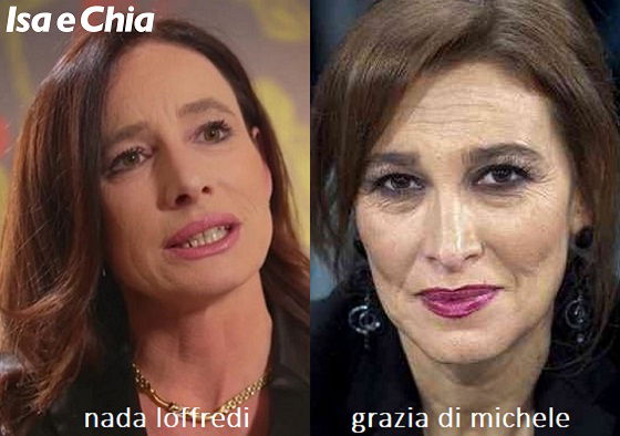 Somiglianza tra Grazia Di Michele e Nada Loffredi di 'Matrimonio a prima vista'